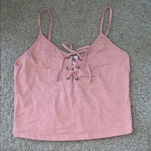 Mauve Pink Crop Top